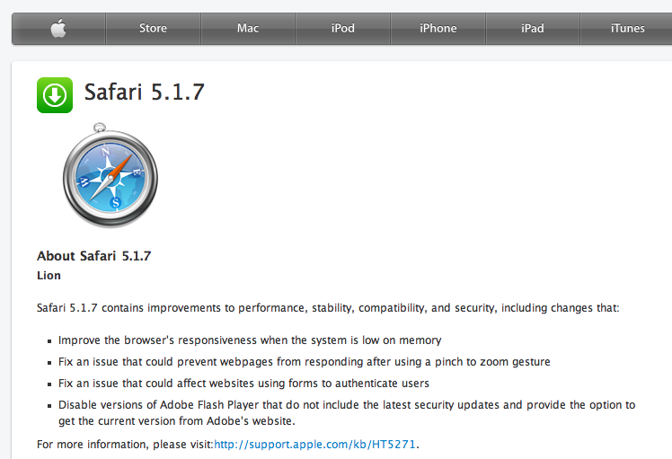 Safari For Mac 10.7.5